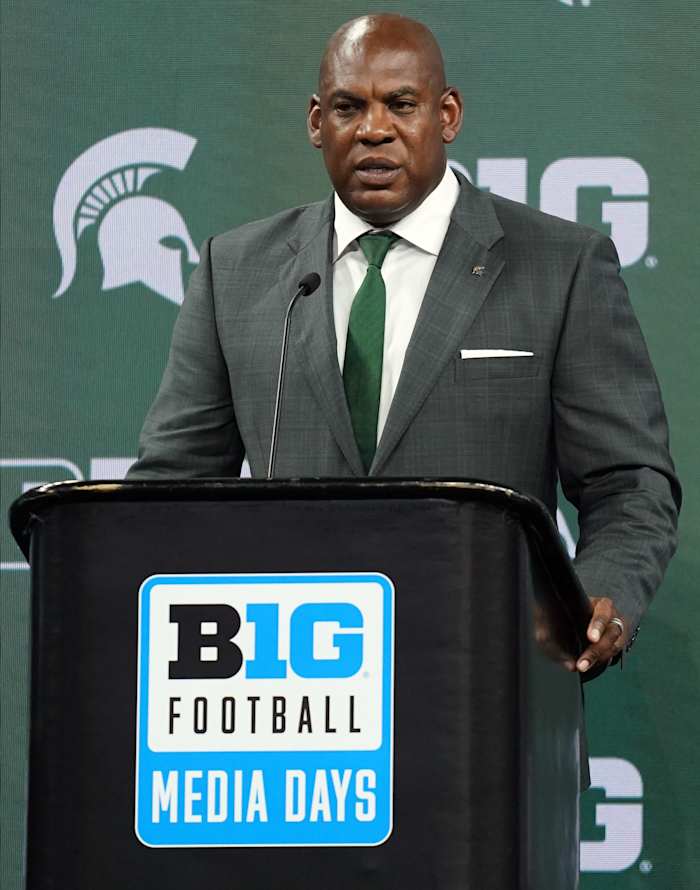 Michigan State football coach Mel Tucker